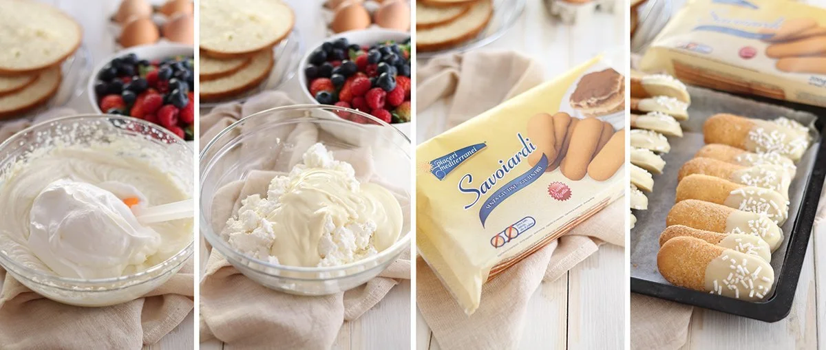 Charlotte ai frutti di bosco e ricotta