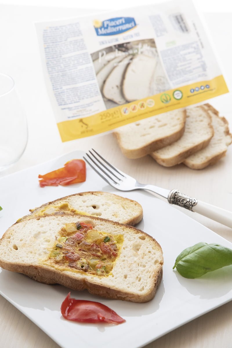 Pane a Fette con frittatina di Verdure