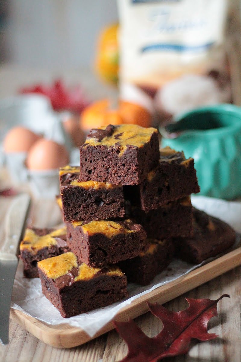 Brownies senza glutine alla zucca