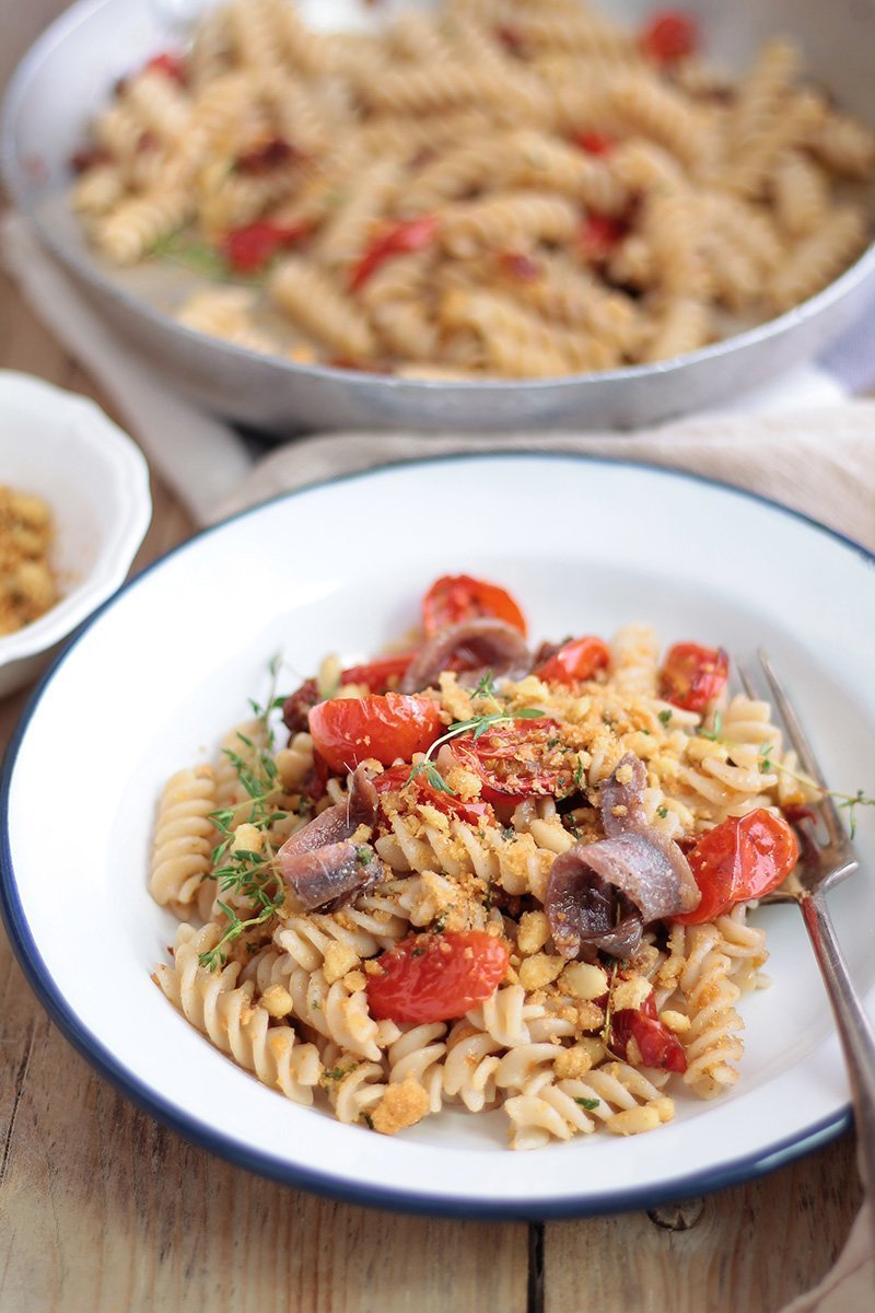 post-Fusilli di riso ai 2 pomdori e briciole croccanti 4