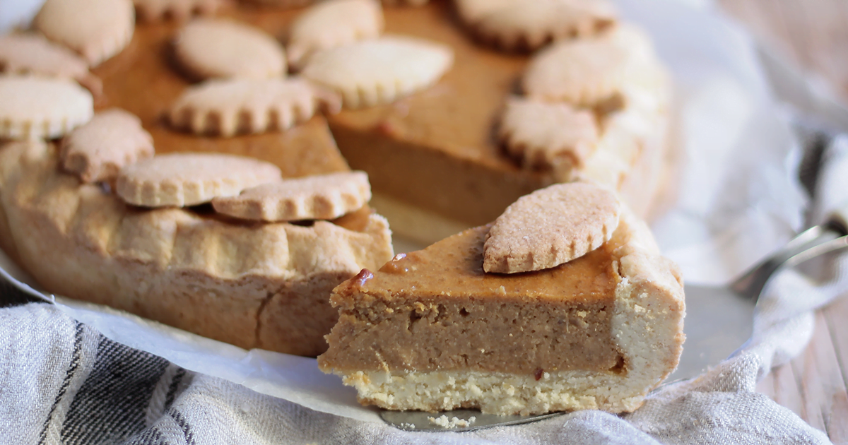 Pumpkin pie: crostata alla zucca e ricotta senza glutine