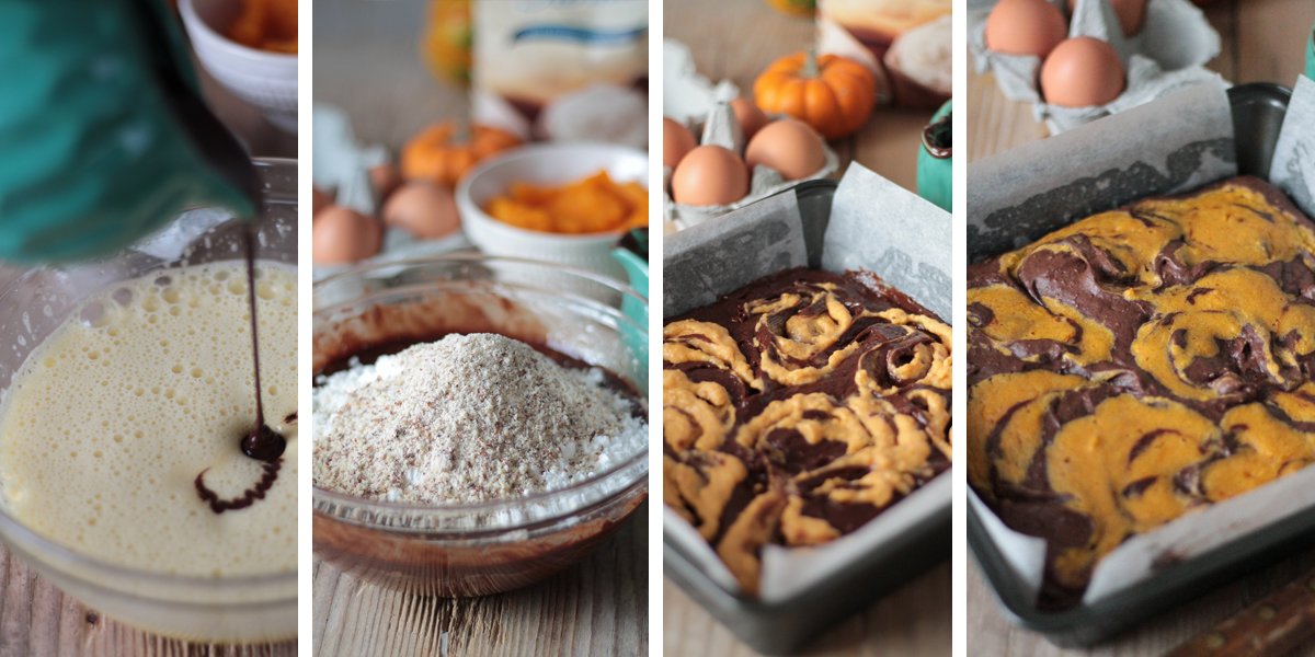 Brownies senza glutine alla zucca