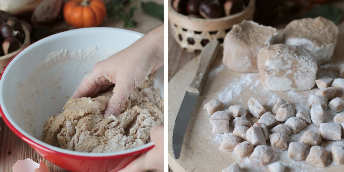 Gnocchi ossolana senza glutine, con speck e crema di formaggi