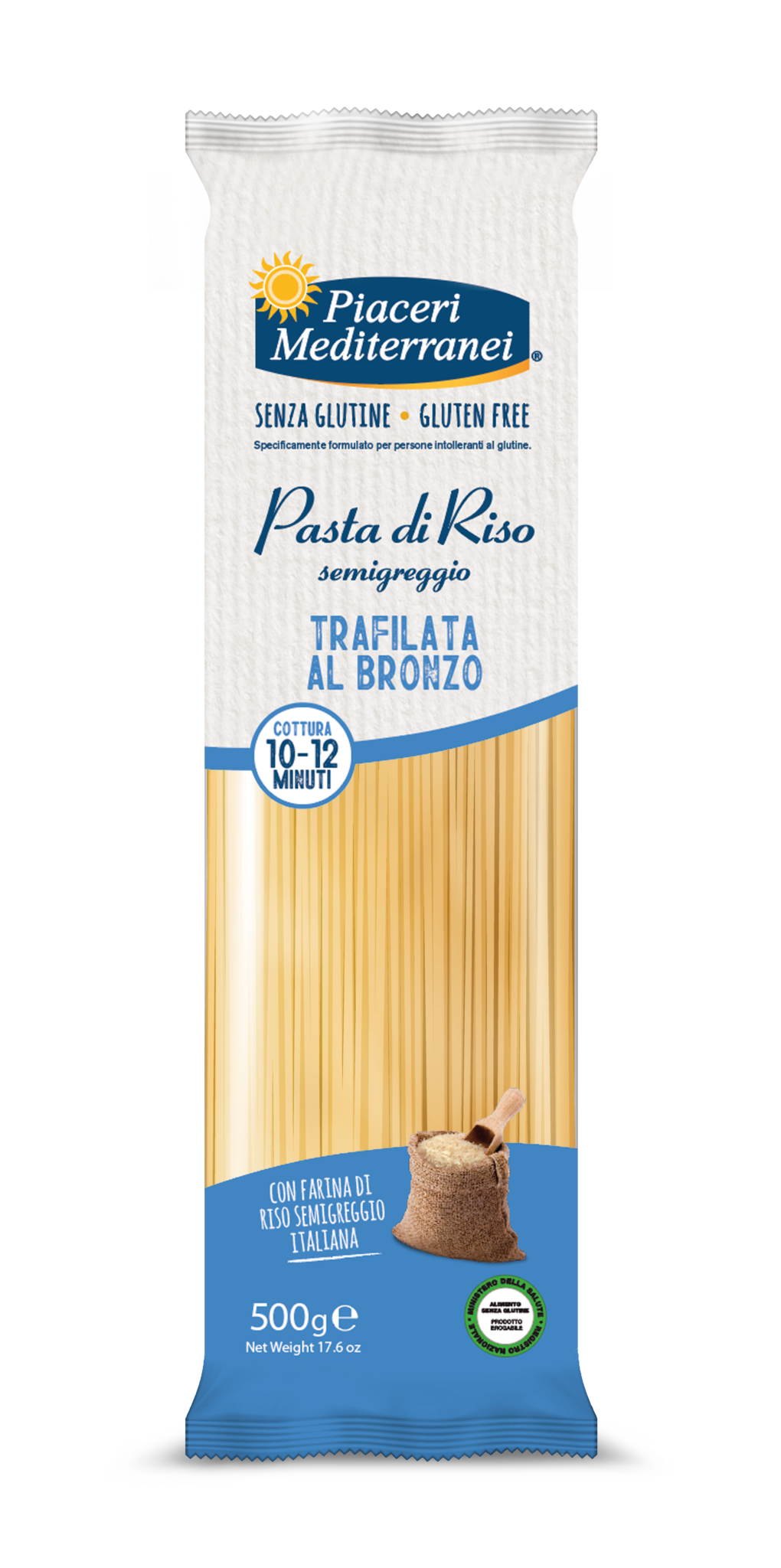 Piaceri Mediterranei Fusilli Senza Glutine Con Farina di Riso 250 g